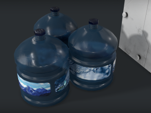 water dispencer - pbr - game ready Modelo 3D