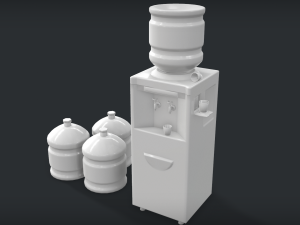 water dispencer - pbr - game ready Modelo 3D