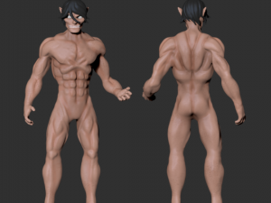 eren yeager from attack on titan anime 3D Print Model