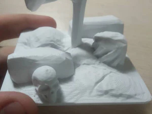 low poly scene 3D Print Model