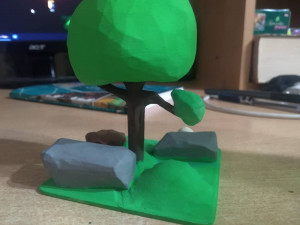 low poly scene 3D प्रिंट मॉडल