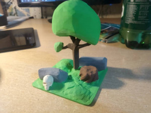 low poly scene 3D प्रिंट मॉडल