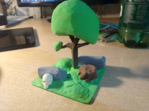 low poly scene 3D Print Model