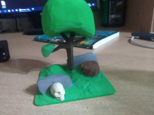 low poly scene 3D Print Model