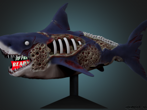 zombie shark 3D Print Model