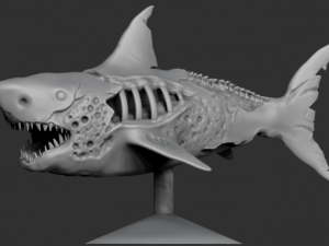 zombie shark 3D printmodel