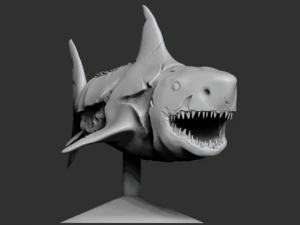zombie shark 3D Print Model