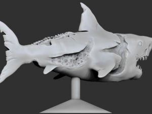 zombie shark 3D printmodel