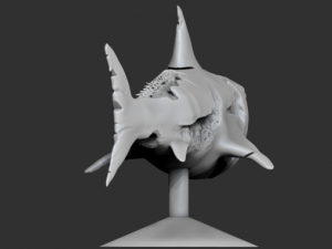 zombie shark 3D printmodel