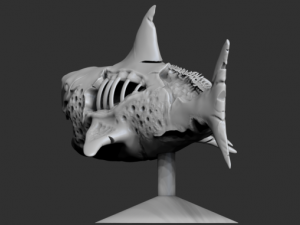 zombie shark 3D printmodel