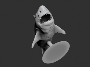 zombie shark 3D printmodel