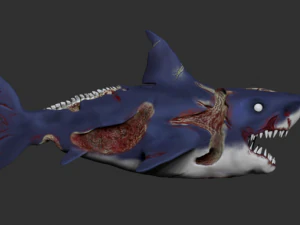 zombie shark 3D Print Model