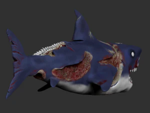 zombie shark 3D Print Model
