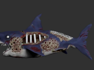 zombie shark 3D Print Model