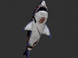 zombie shark 3D printmodel