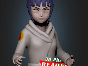 hinata hyuga del anime naruto Modelo de impresión 3D