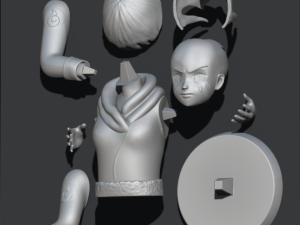 hinata hyuga from naruto anime 3D Принт Модель