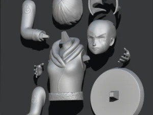 hinata hyuga del anime naruto Modelo de impresión 3D