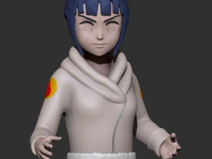 hinata hyuga del anime naruto Modelo de impresión 3D