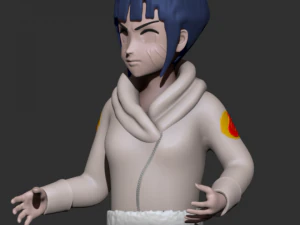 hinata hyuga del anime naruto Modelo de impresión 3D