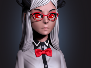 demon girl Model do druku 3D