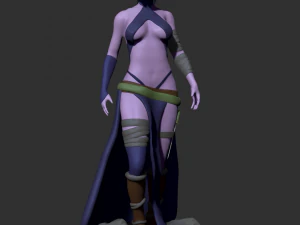 fille elfe Modèles 3D en vedette