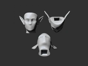 fille elfe Modèles 3D en vedette