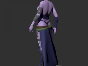 fille elfe Modèles 3D en vedette