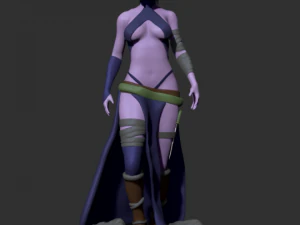 fille elfe Modèles 3D en vedette