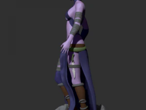 fille elfe Modèles 3D en vedette