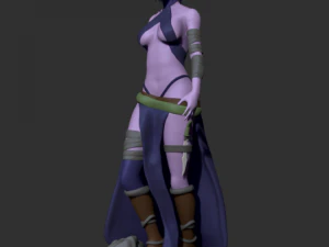 fille elfe Modèles 3D en vedette