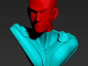 bust of saitama from one-punch man 3D Print Model