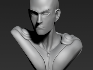 bust of saitama from one-punch man Modelo de Impressão 3D