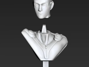 bust of saitama from one-punch man 3D Print Model