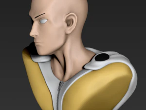 bust of saitama from one-punch man 3D Print Model