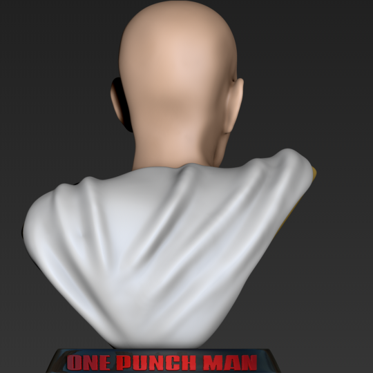 STL file One Punch man Saitama bust 👊・3D printable model to download・Cults