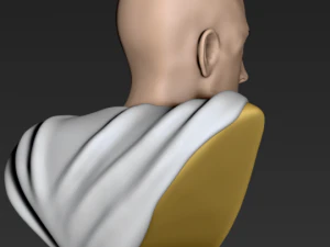bust of saitama from one-punch man 3D Print Model