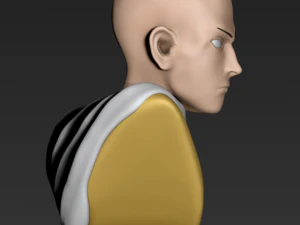 bust of saitama from one-punch man 3D Print Model