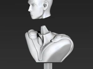 bust of saitama from one-punch man 3D Print Model