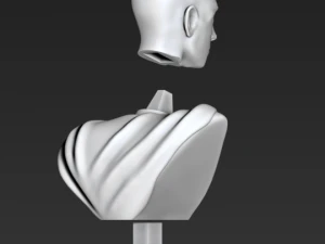 bust of saitama from one-punch man 3D Print Model