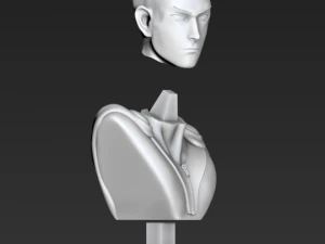bust of saitama from one-punch man 3D Print Model