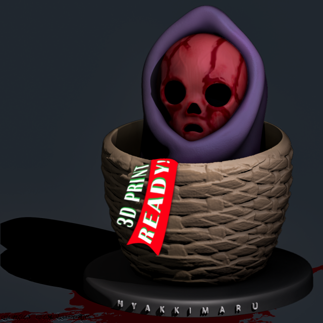 demon child 3D-Druckmodell .c4d .max .obj .3ds .fbx .stl .blend 