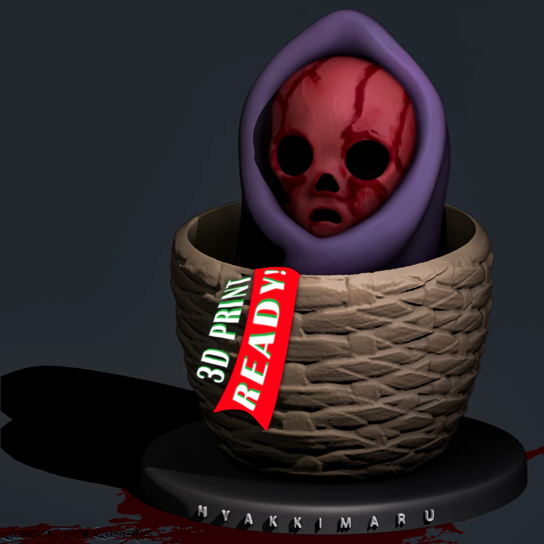 demon child 3D Print Model .c4d .max .obj .3ds .fbx .stl .blend 