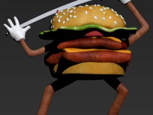 samurai burger 3D Print Model