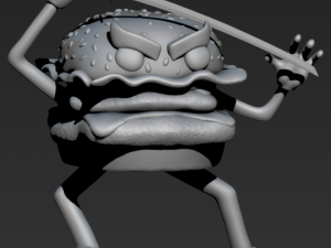 samurai burger Modèles 3D en vedette
