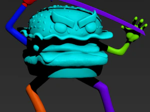 samurai burger 3D Print Model