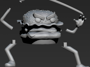 samurai burger Modèles 3D en vedette