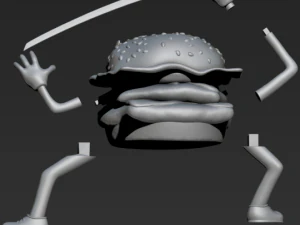 samurai burger 3D Print Model