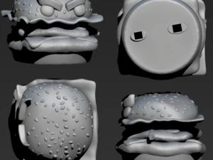 samurai burger 3D Print Model