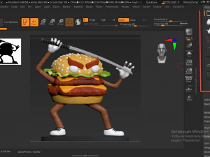 samurai burger 3D Print Model